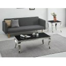 Стол журнальный SIGNAL PRINCE A черный/хром 120/60